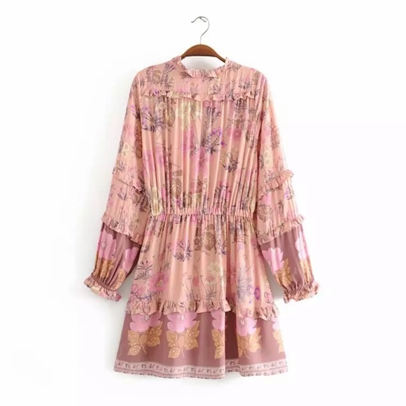 SHEBA-Boho Chic Ruffle Detail Dress - Picture 5 of 9